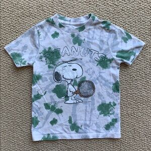Tucker + Tate Green and White Snoopy Tee